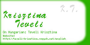 krisztina teveli business card